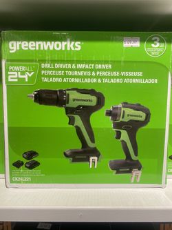 Greenworks Drill Driver and Impact Driver