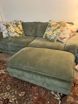 Sofa Bed with 2 extra Pcs.  250.00 OBO that make bed