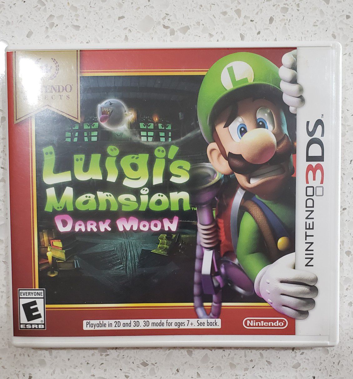 Luigis Mansion Dark Moon Nintendo 3ds game case