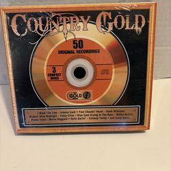 Country Gold 50 Original Recordings Various Artist 3 DiscSet Audio CD New Sealed