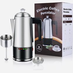 12 Cup Stainless Steel Electric Coffee Percolator