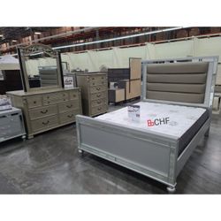 LED Headboard Queen / Eastern King Size Bed Frame  - Mattress Sold Separately 