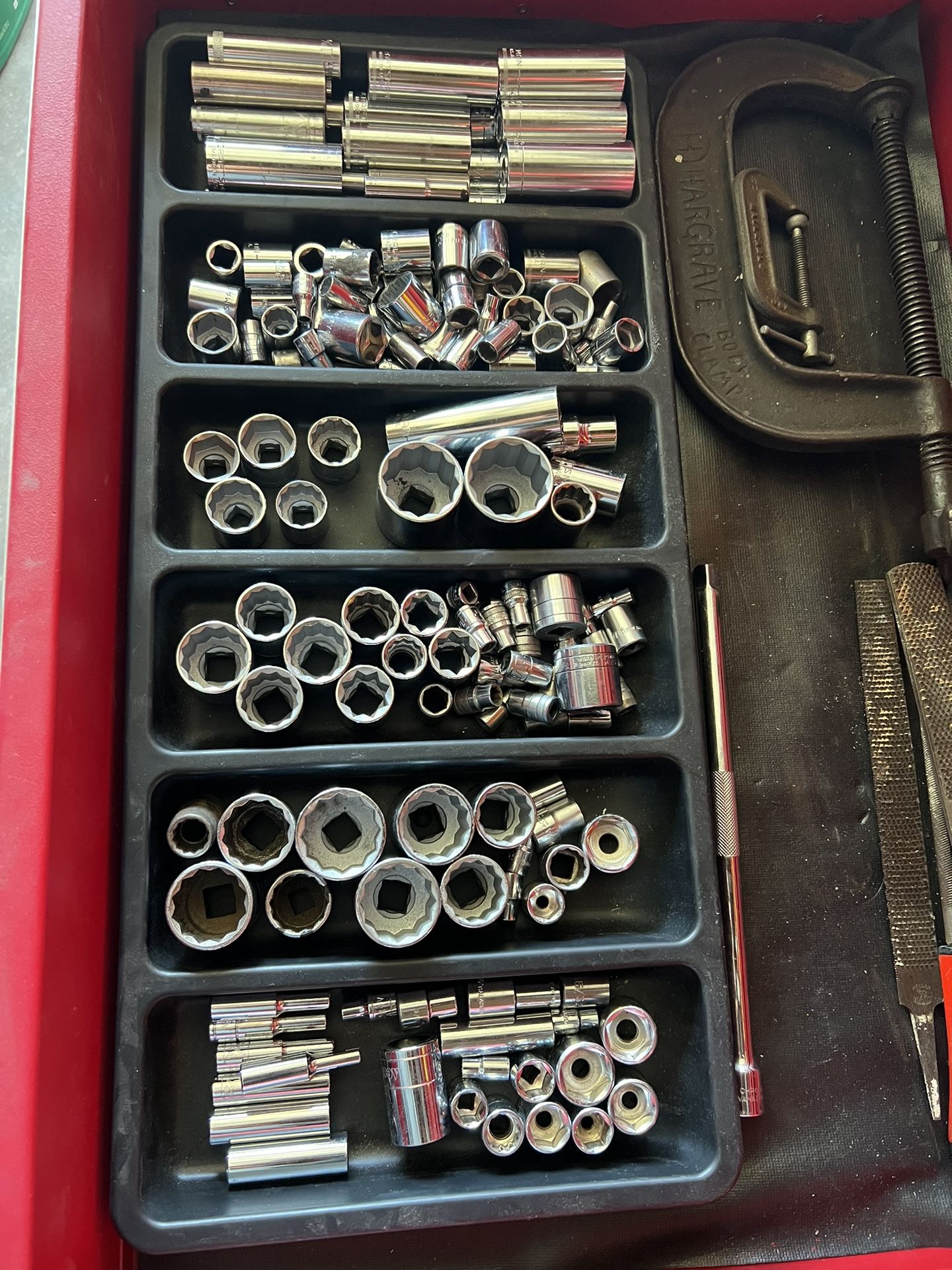 Random Sockets. 1/4”. 3/8”. 1/2”