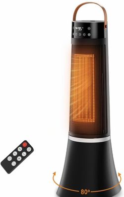 Gulfmew Electric Heater for Indoor Use, 1500W Quick Heating Portable Garage Heater with 90 Adjustable Angle, Space Warmer Suitable for Greenhouse Gara