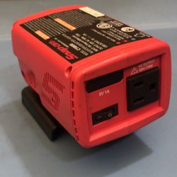 Snap-On Tools CTI8850 18 Volt Battery Power Inverter USB Adapter Red Black