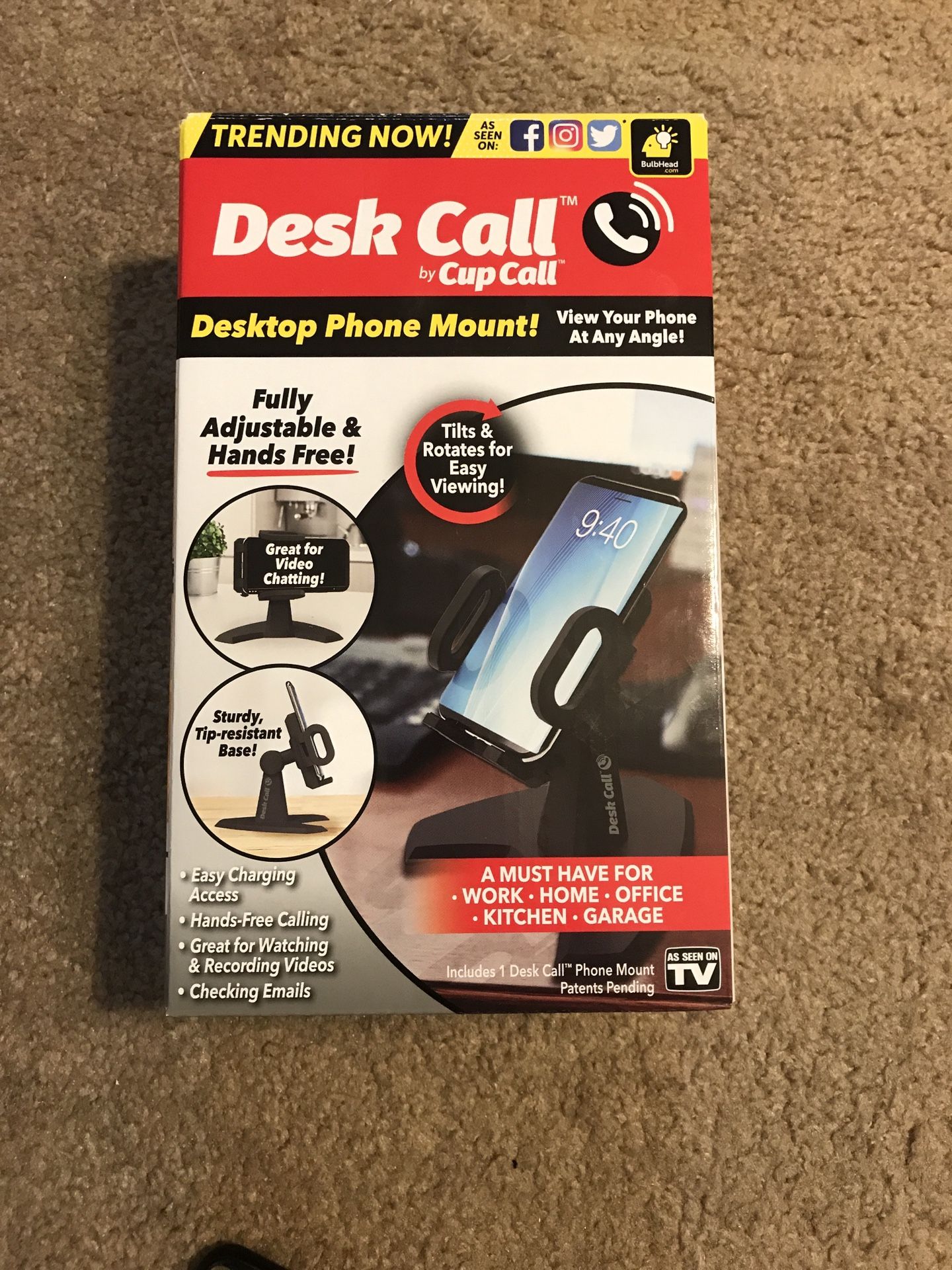Desk Call Cell Phone Holder Only $9/-