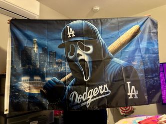Dodgers  Ghostface flag