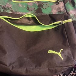 Green Puma 🐆 Backpack Great For Going Back To School And Sports 🏀 Carrying Things
