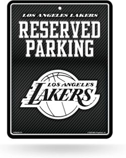 Los Angeles Lakers Metal Parking Novelty Wall Sign