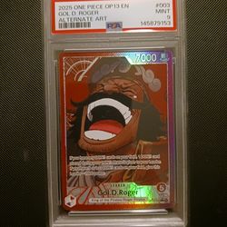 One Piece Card Game TCG Gol.D.Roger OP13-003 Alt Art PSA 9