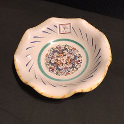 Vintage Moma Ceramiche Artigianali Lavorate a Mano Made in Italy 7 1/2” Bowl