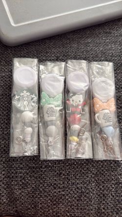 Badge holders and pens