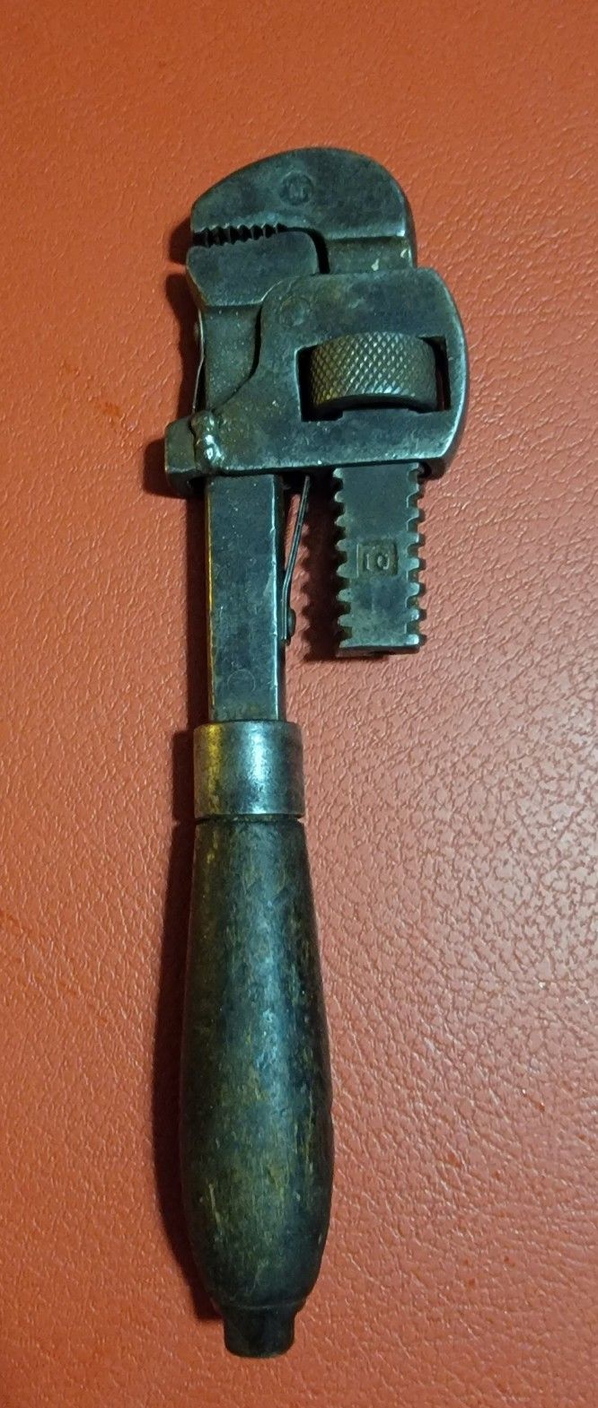 Vintage STILLSON Walworth Mfg 10" Adjustable Pipe Wrench Boston USA