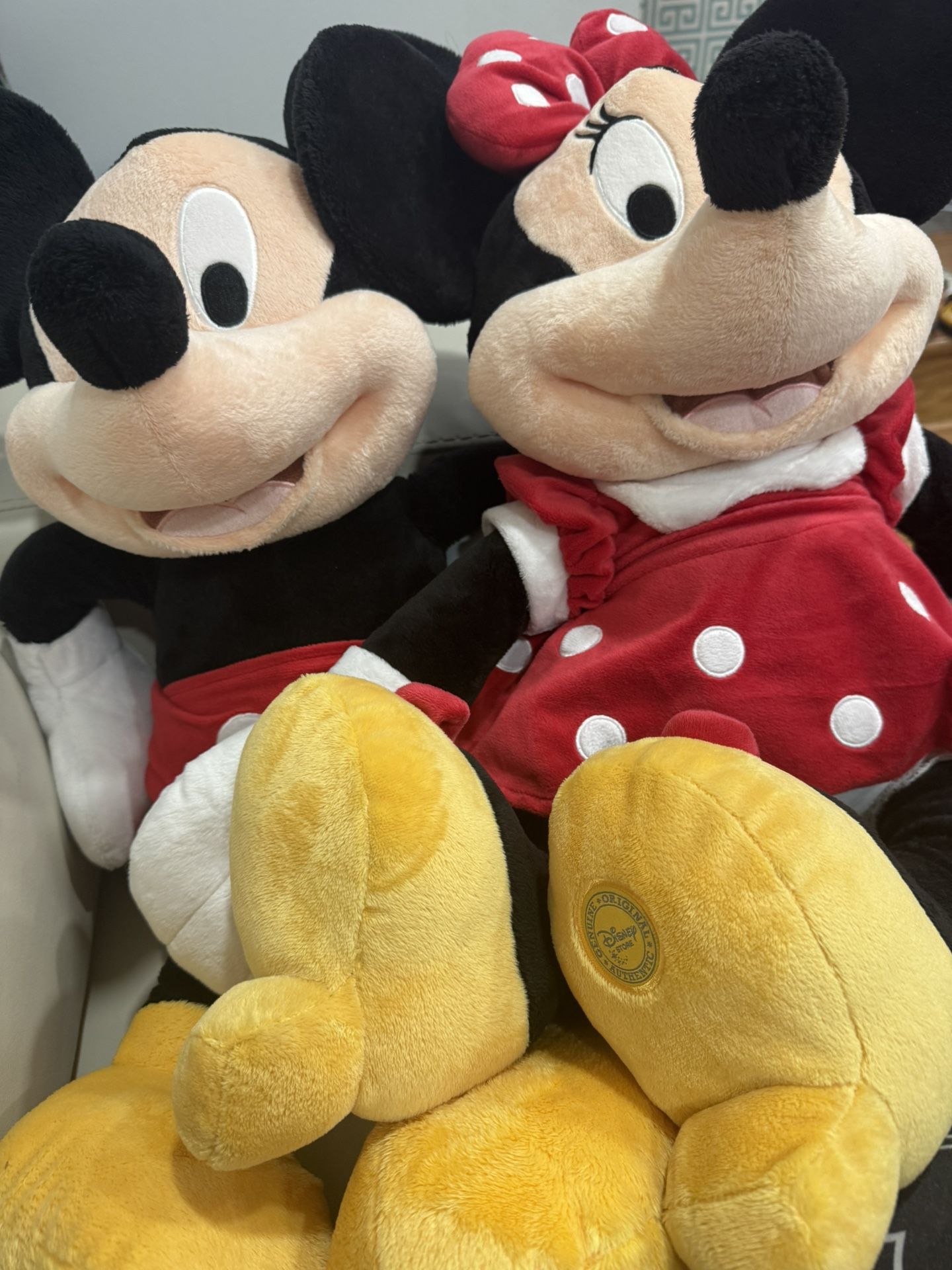 Original disney Mickey And Minnie Plush Brand New 