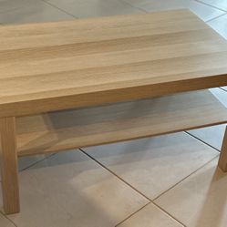 IKEA Lack Coffee Table! White Stained Wood Oak.