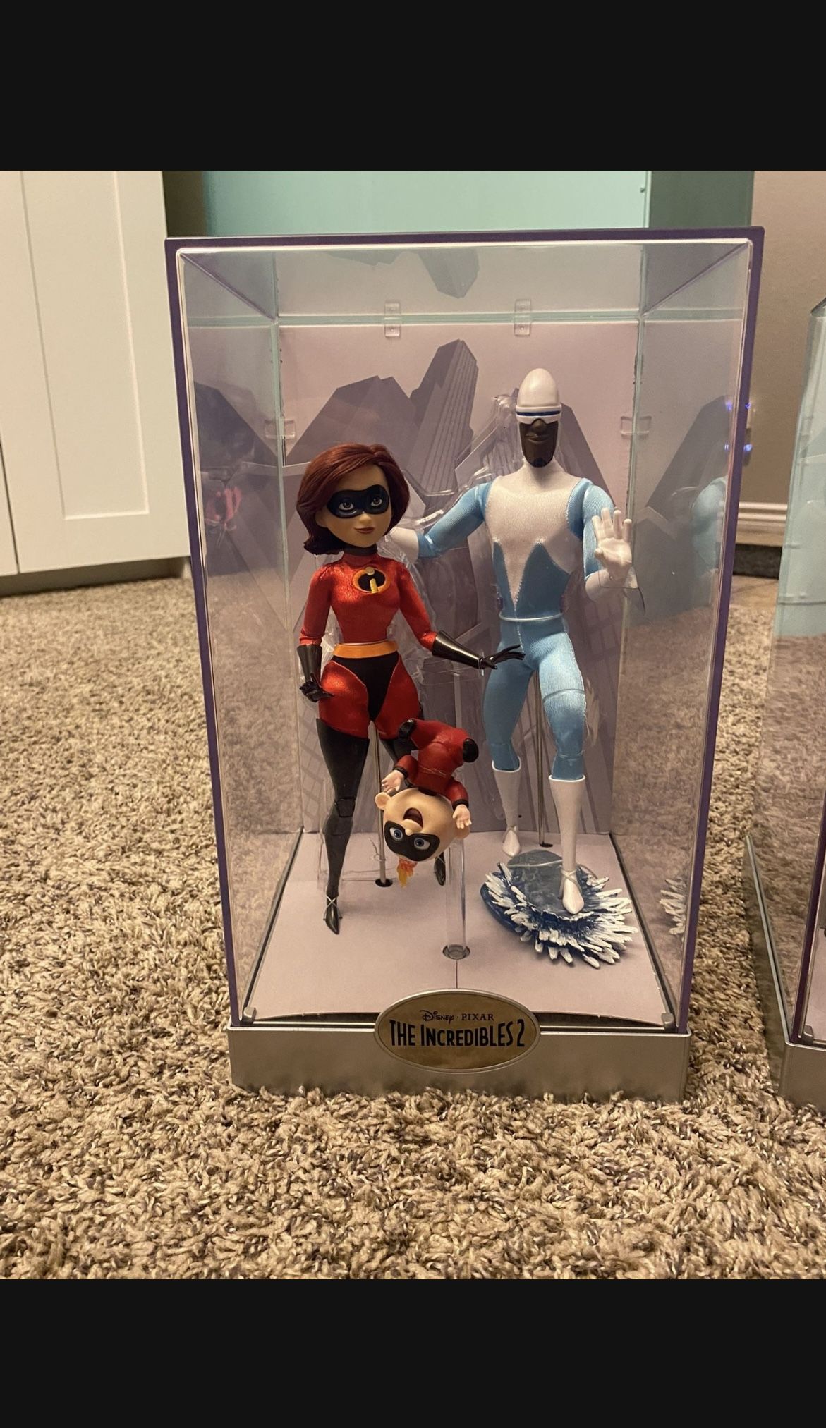 Disney Pixar Limited Edition The Incredibles 2 Elastigirl, Jack-Jack & Frozone Doll Set