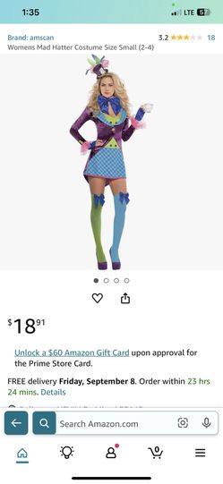 Costume Mad Hatter Woman Adult Small