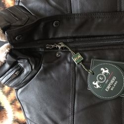 Emporio Roma Milano Italy Leather Men’s Coat, Jacket