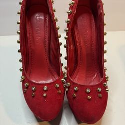 Womens Liliana Red Pumps Size 6.5