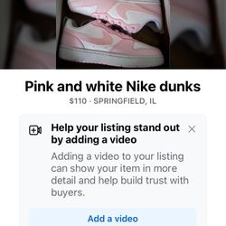 Pink And White Nike Dunks 