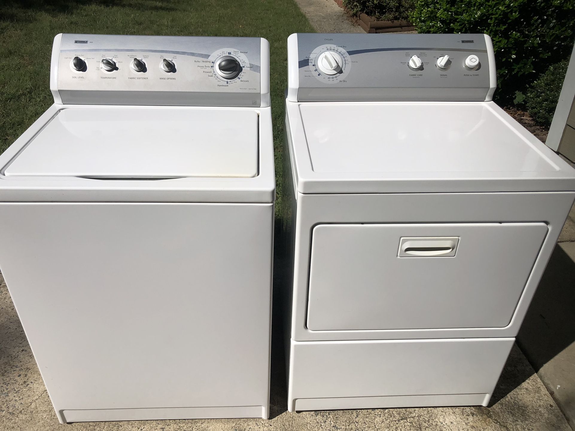 Kenmore Washer And Dryer Set 