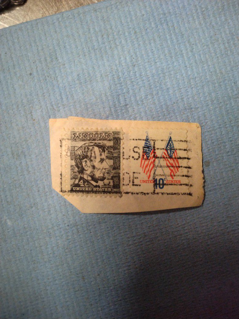 US Stamps Lincoln 4¢ & United States 10¢