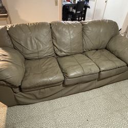 Leather Couch & Loveseat 