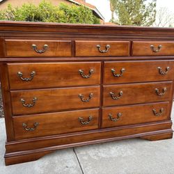 Solid Wood 9 Drawer Dresser Chest of Drawers by Sumter Furniture USA