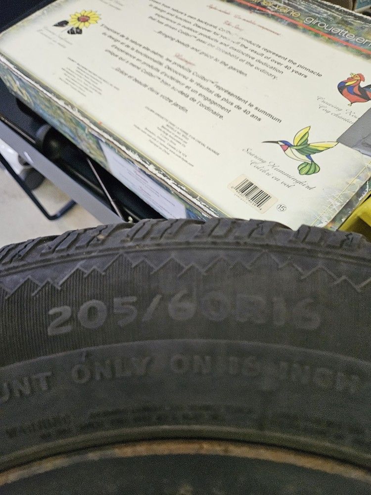 4 Snow Tires STUDDED 205/60R/16