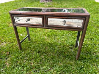Mirror rustic vanity table,entrance table