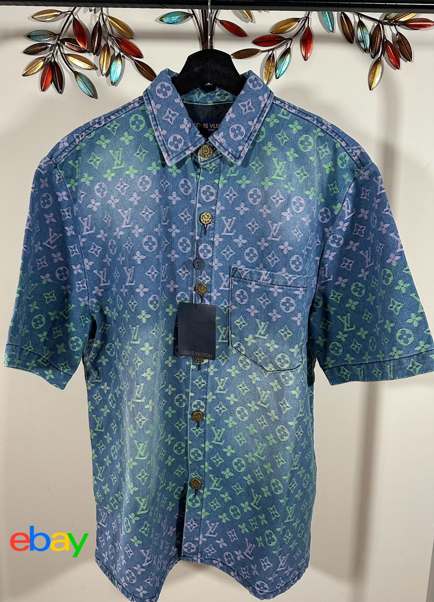 LOUIS VUITTON COLORED DENIM SHIRT SS23, Visit Our Profile For More Items Available !!!