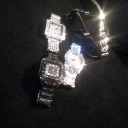 Four Piece Set Black Titanium Ice Silver White C O Rapper Executive Set