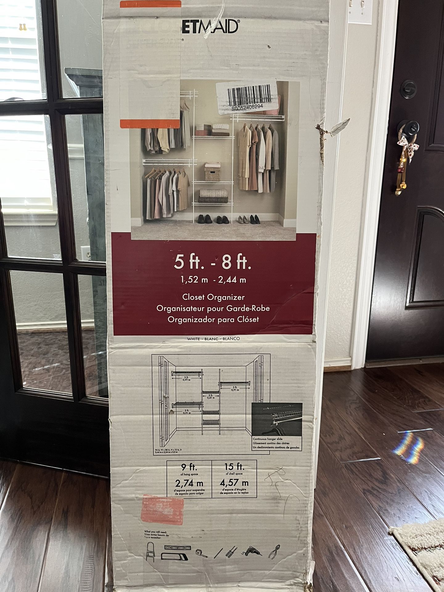 Closet Organizer 5ft-8ft