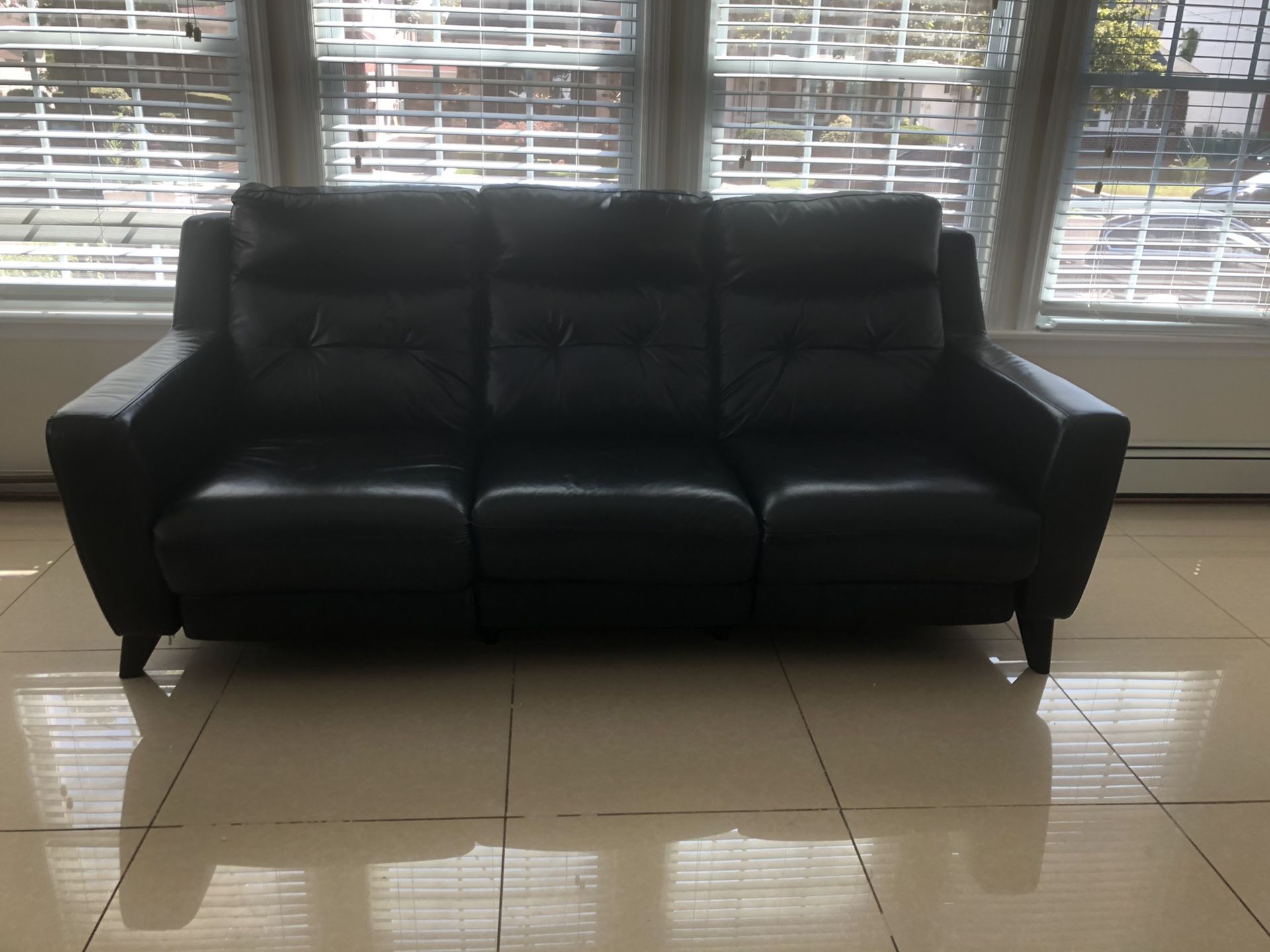 Authentic leather recliner couch
