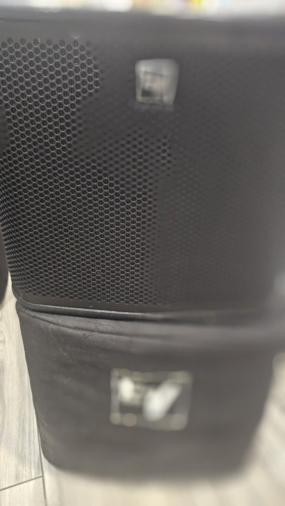 EV ZXA1 Powered Subwoofers With Ev Covers