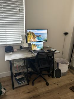 FREE Wayfair Desk- Fayth Metal Base Writing Desk