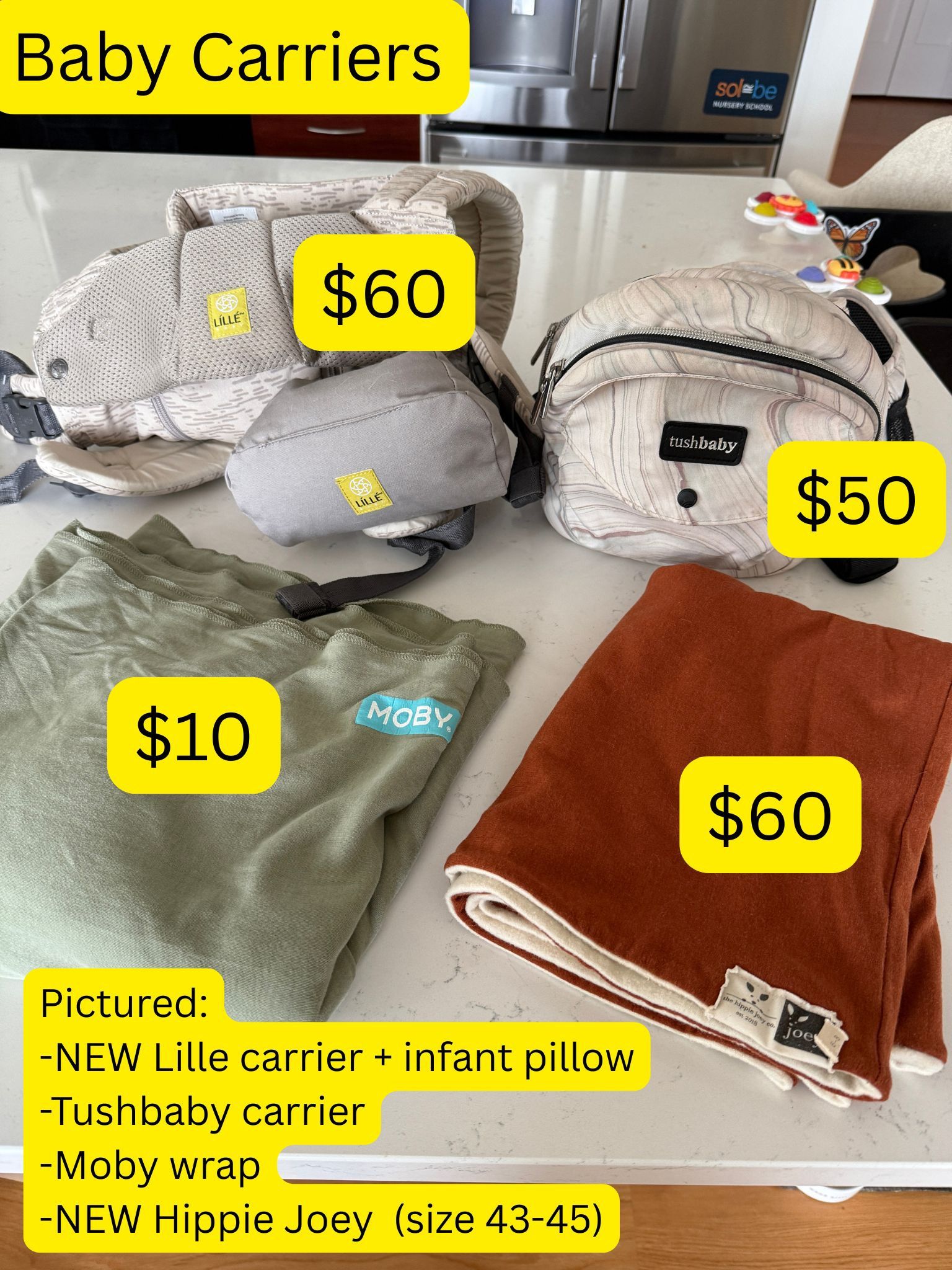 Baby Carriers (multiple)