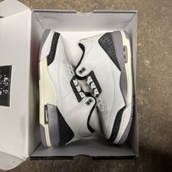 Jordan 3 Grey Cement Size 10