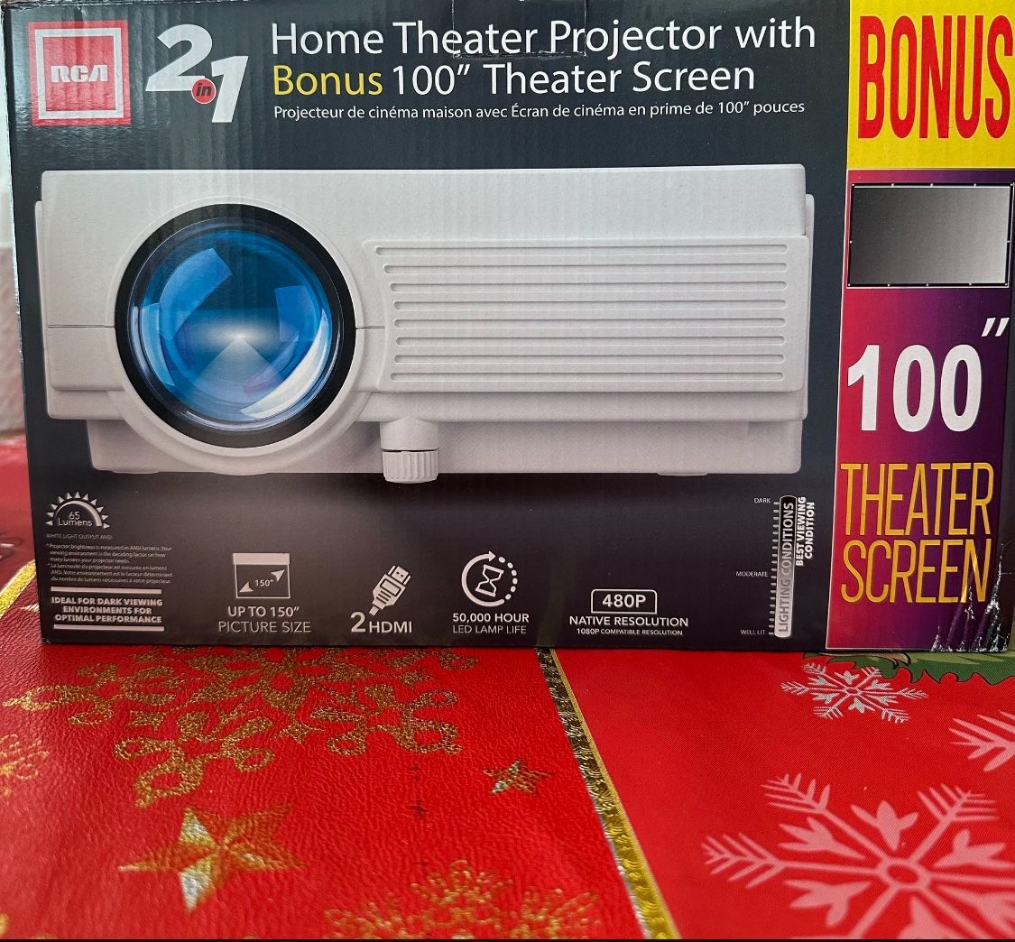 Projector With Screen - RCA