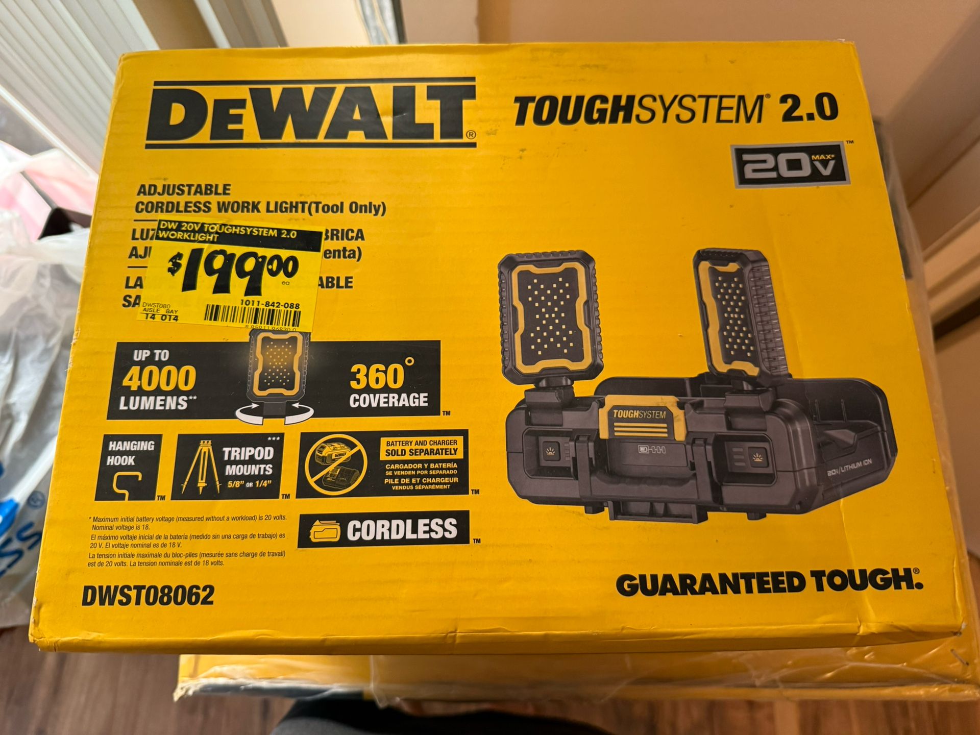DEWALT Adjustable Cordless Work Light