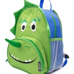 Green & Blue Daring Dino Backpack for Preschool Kids 1+ years old
