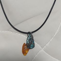 amber turquoise necklace 