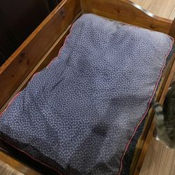Solid Wood Dog Bed