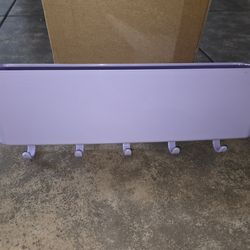 mDesign Mail, Letter Holder, Key Rack Organizer for Entryway, Kitchen - Wall Mount, Purple