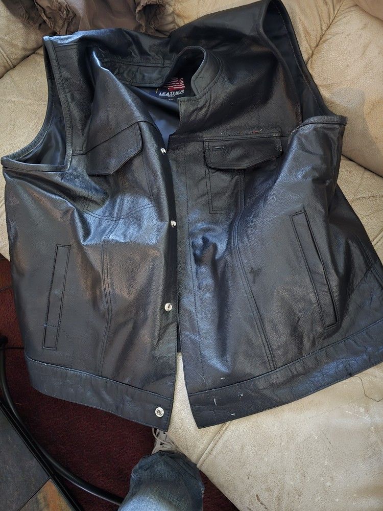 Motorcycle Leather Jackets And Vests