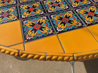 Wrought iron table and chairs