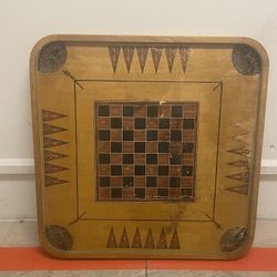 Vintage Antique 1900 Flags of the Nation Archarena Carrom Board Game