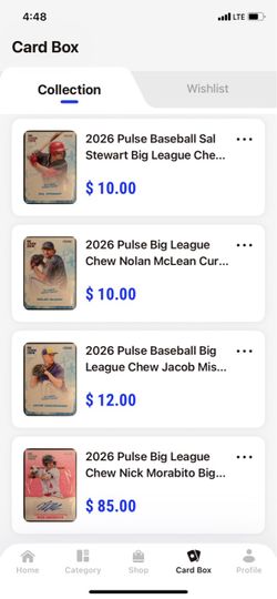 Baseball cards