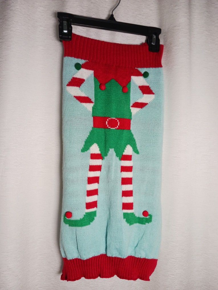 Elf Christmas Pet Dog Sweater Size Large Holiday Heart to tail Pet Apparel