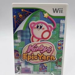Kirby's Epic Yarn Nintendo Wii Complete Tested CIB Manual And Inserts